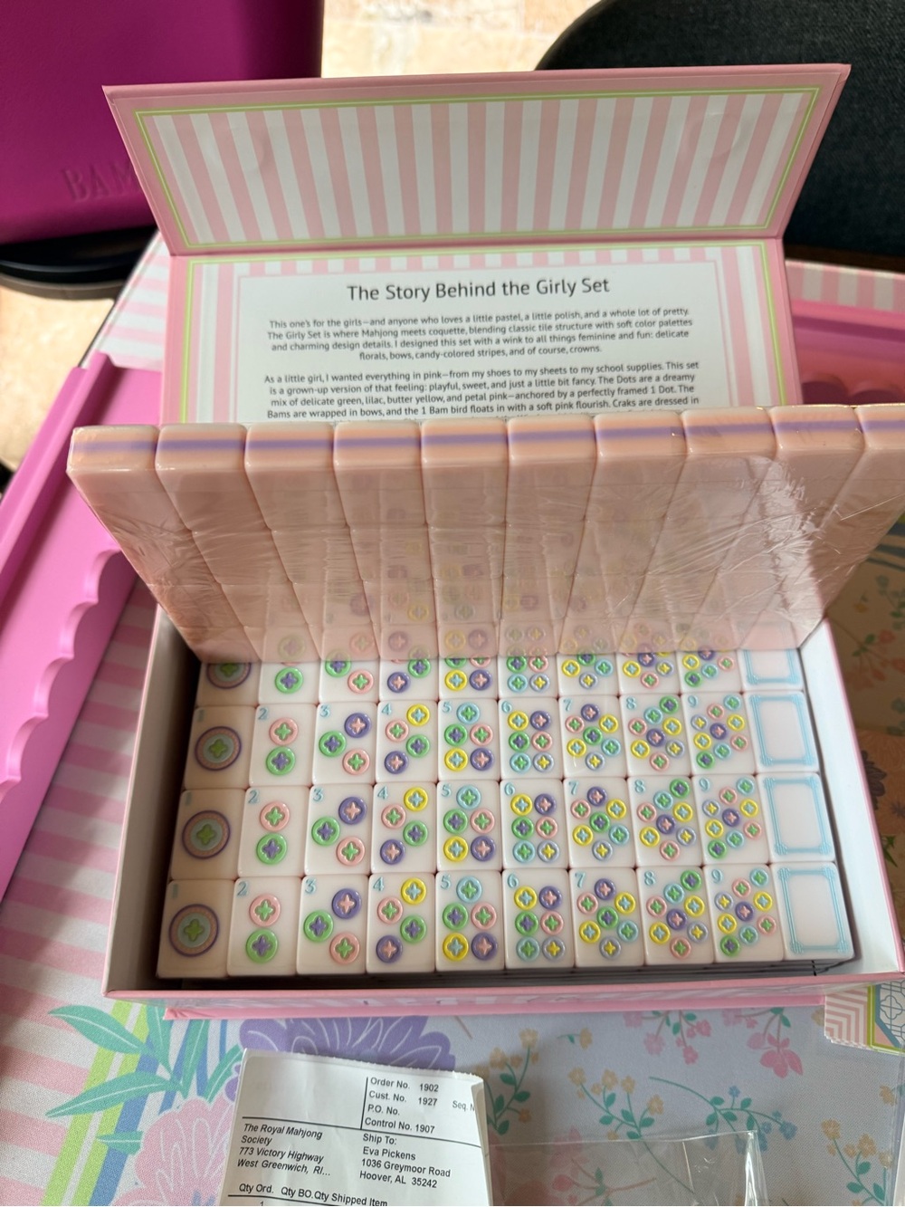 The Royal Mahjong Society Girly Girl set. NWT. Bundle . So adorable . Unique - Picture 3 of 16